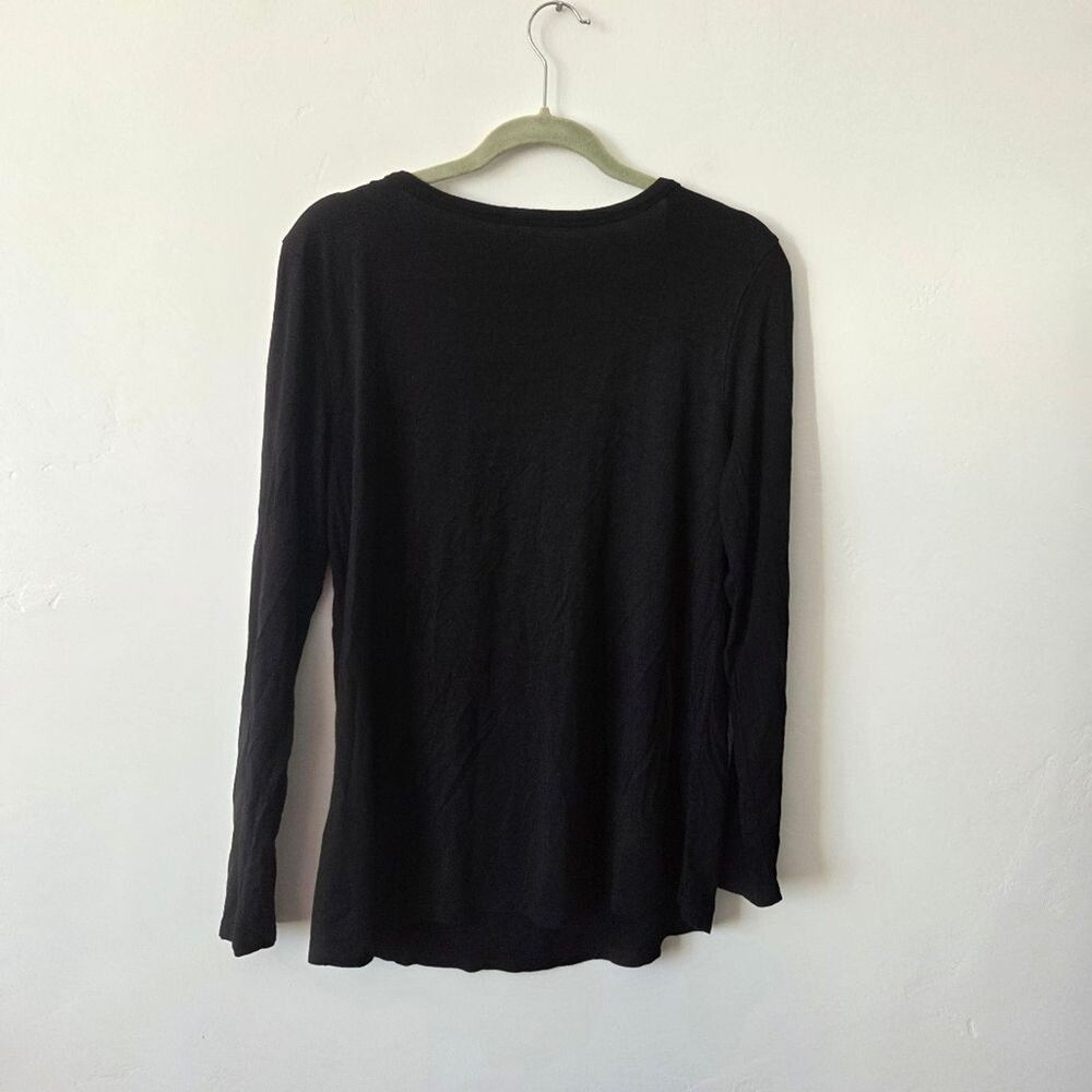 Long Sleeve Shirt Bundle Basics Neutral Solids Knit Tops Large Modest Layering - Picture 12 of 16
